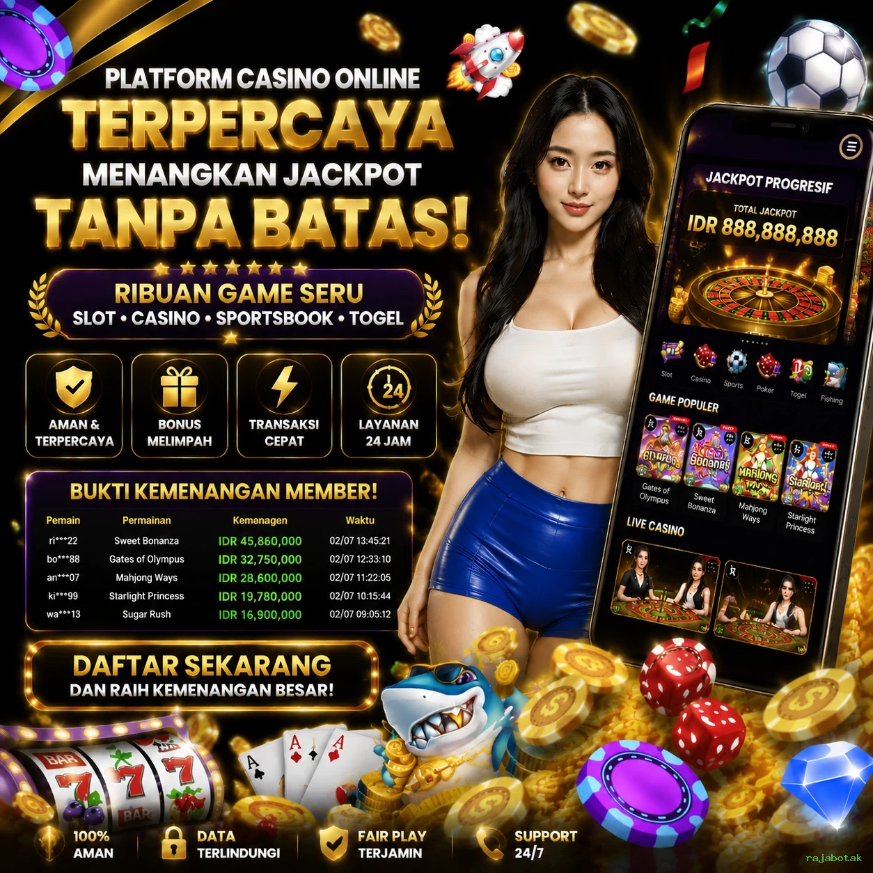 rajabotak Dukungan Pelanggan